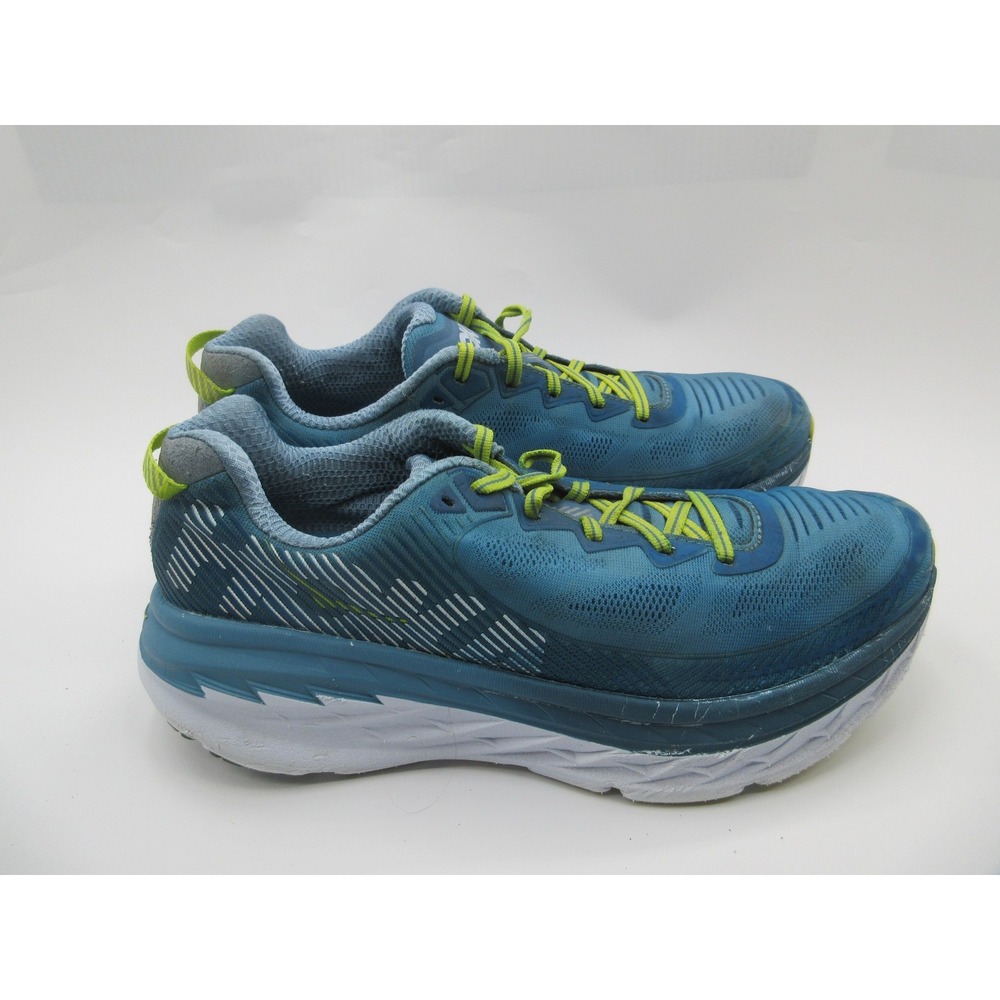 Hoka One One Bondi 5 Running Shoes Mens Size 11 Blue Green‎ Max Cushion Neutral